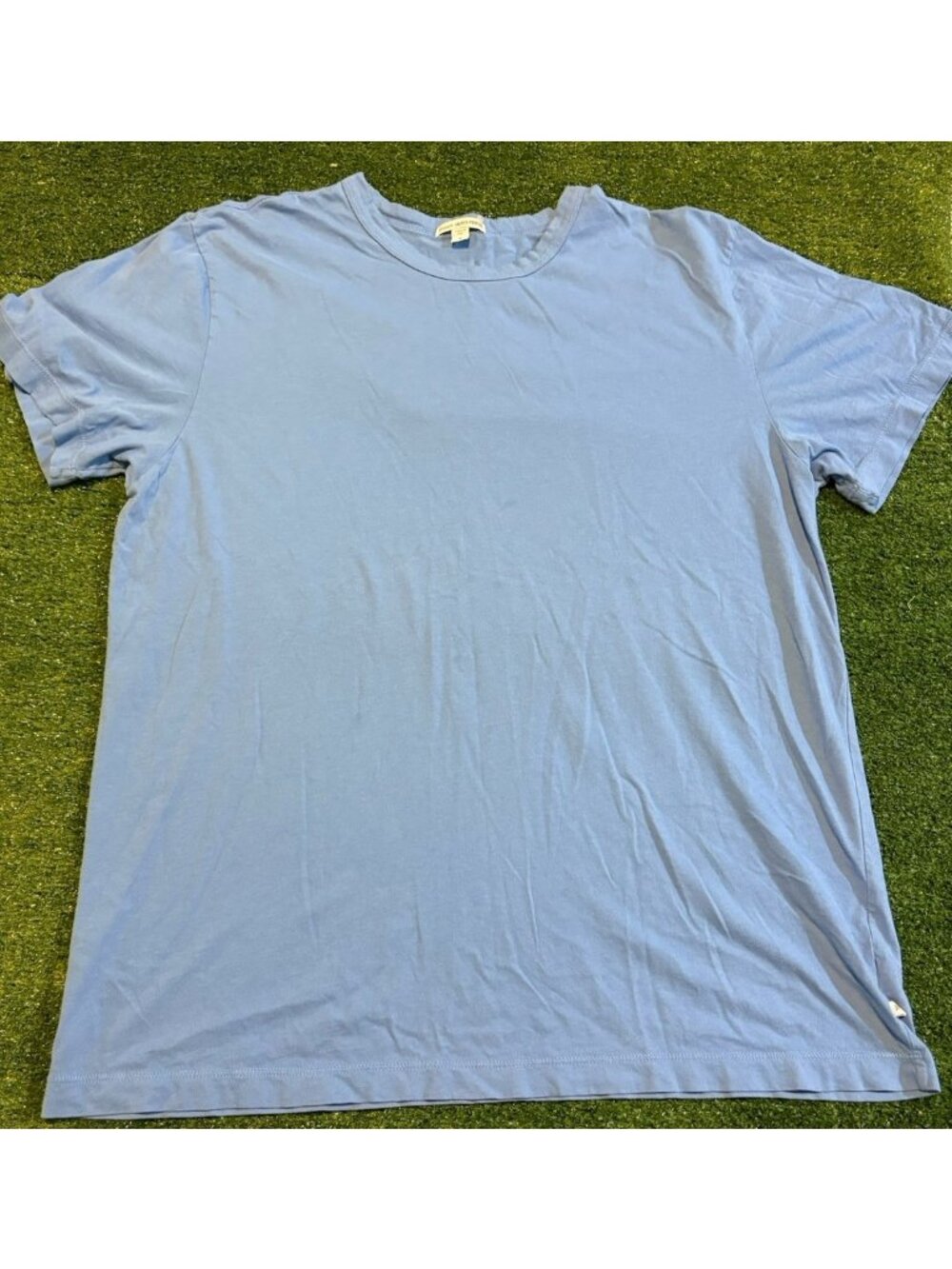 James perse shirt mens 2XL blue short sleeve casual lighweight crew neckline